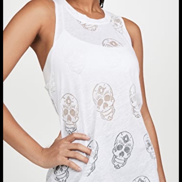 Terez Tops - Terez Sugar Skull Racer Tank
